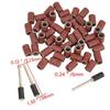 50x 320 Grit Drum Sanding Bands Sleeves + 2 Pcs Mandrels Sandpaper Rotary Tool