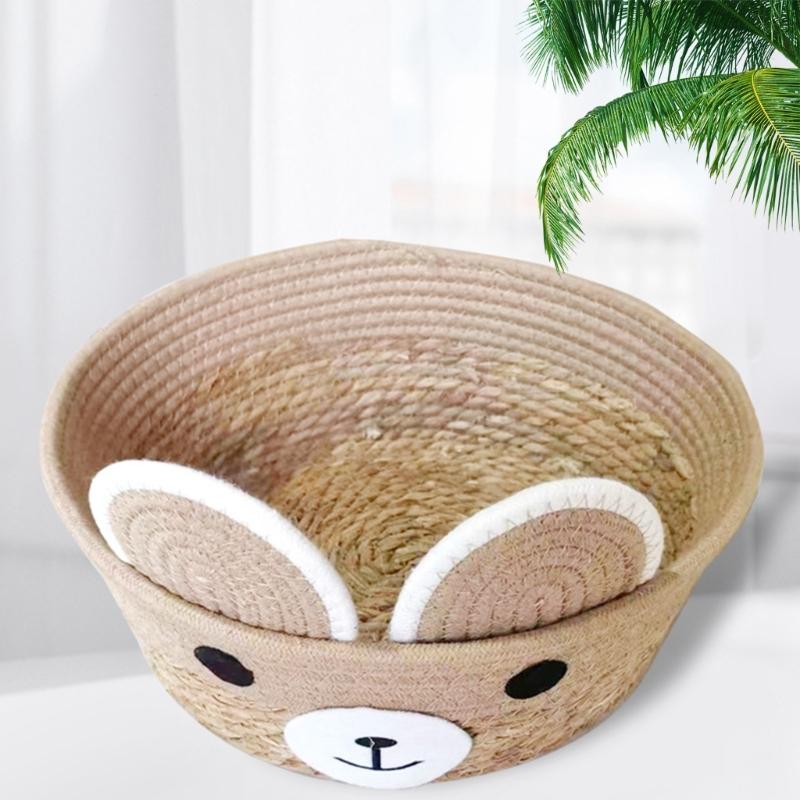 Cats Puppy Bed Basket Base Detachable Cushion Basket for Small To Medium Pet Creative Pet Bed Cute Nest
