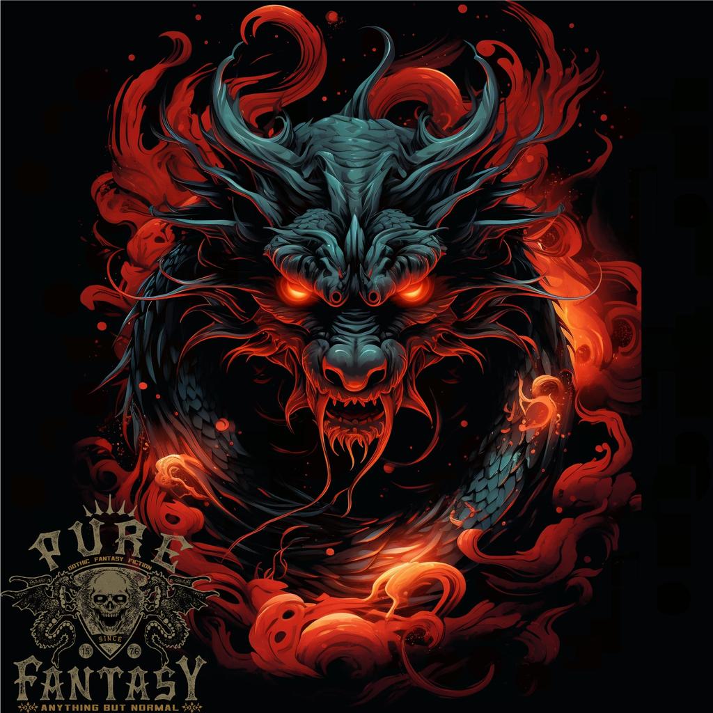 26 Fantasy Vuurdraak 5 Heren T-shirt 100% Katoen Unisex T-shirt