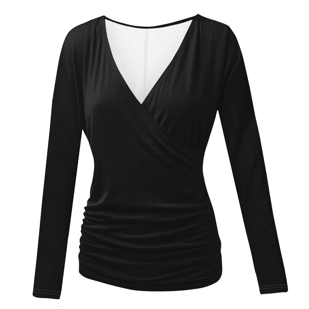 Women's Fashionable Daily Loose Fitting Casual Fashion Pleated V-neck Top Paired With Short Sleeves Of Pants And Skirt