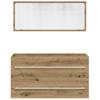 Vidaxl Set di Mobili da Bagno a 2 Pezzi, Rovere Artisan