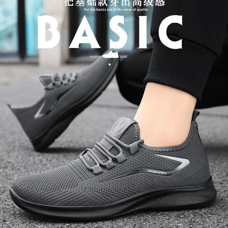 

Sports men s shoes breathable casual autumn new fly-woven soft-soled shoes men 46