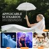 CALLARON Lace Long Lightweight Can be Used as a Sun Stylish Embroidered Perfect for Bridal Photography Tea and Dances Women's Umbrella, 47cm, 107g,