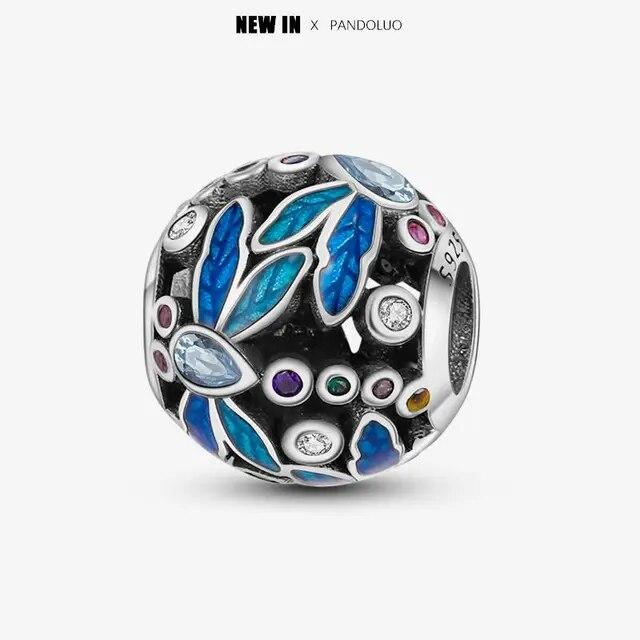 2024 Original New In Fairy Tale Town Series Round Heart Shaped Beads FitNew Bracelet 925 Silver Women Bead DIY Jewelry Gift