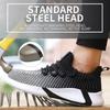 Men Work Safety Shoes Anti-Smashing Steel Toe Puncture Proof Boots Construction Lightweight Male Sneakers Men Women Air Light