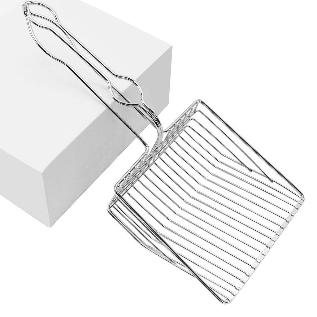 Stainless Steel Cat Litter Scoop with Fine Mesh for Tofu and Bentonite Litter
