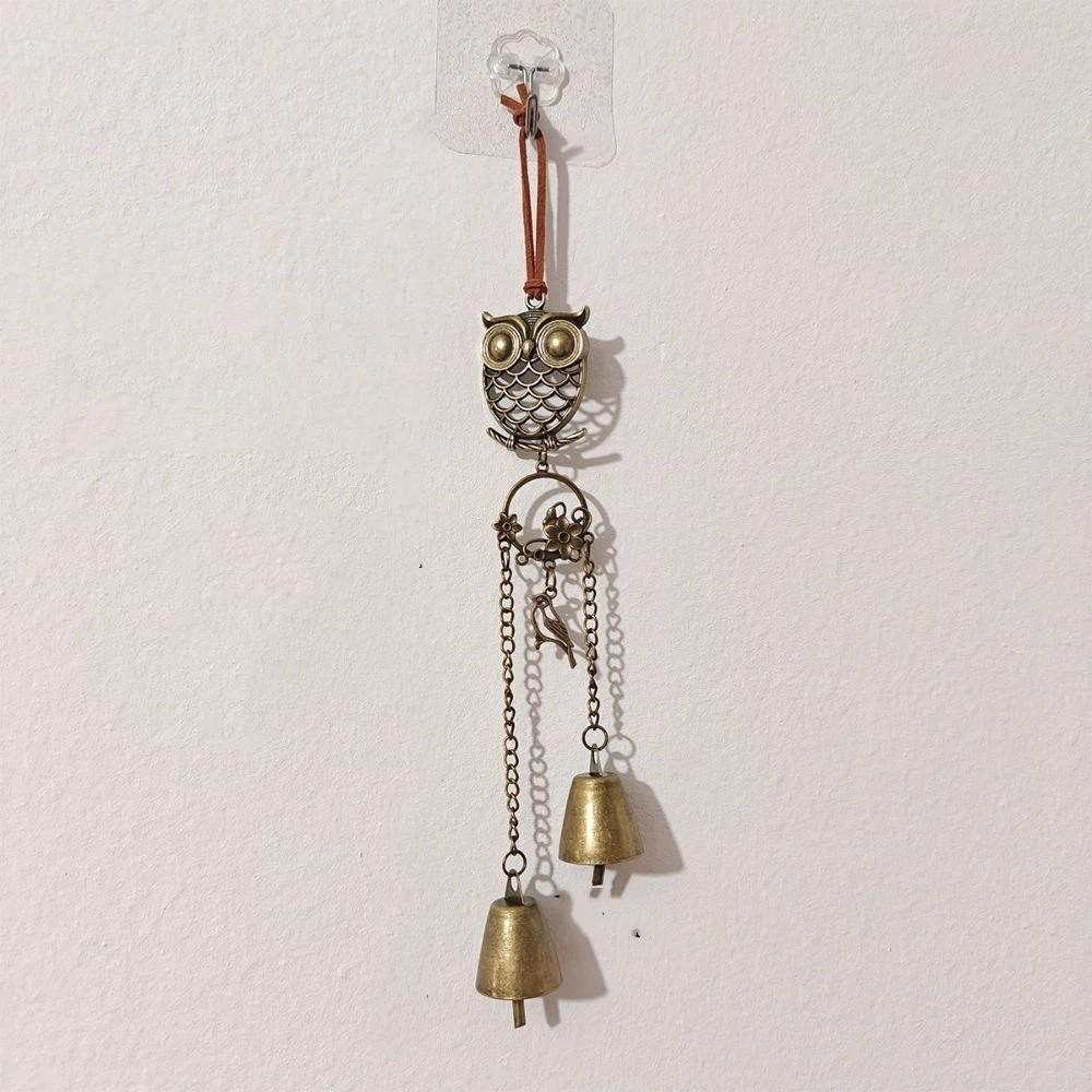 Bohemian Style Vintage Wind Chime with Bell Wall Hanging Decoration Patio Decoration