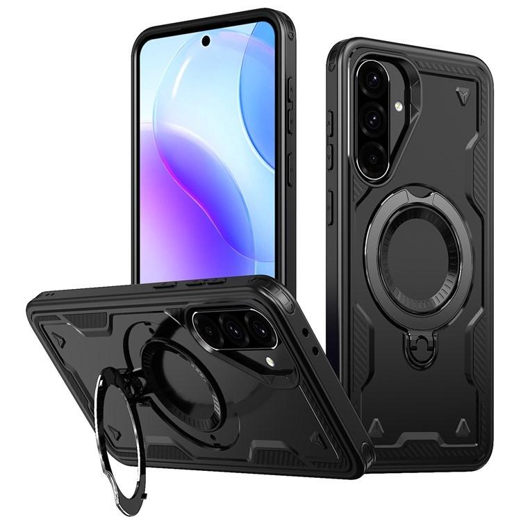 For Samsung Galaxy A15 A16 A53 A36 A56 5G Case Magnetic Wireless Charging Military Protection PC TPU Kickstand Phone Cover