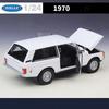 WELLY 1/24 1970 Land Range Rover SUV Alloy Car Model Diecasts Metal Off-road Vehicles Car Model Simulation Collection Kids Gifts
