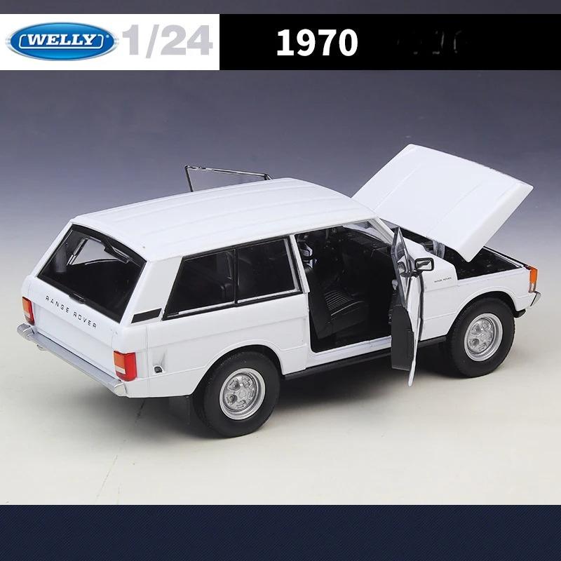 WELLY 1/24 1970 Land Range Rover SUV Alloy Car Model Diecasts Metal Off-road Vehicles Car Model Simulation Collection Kids Gifts