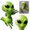 3D Latex Alien Head Hand Funny Green Wall Decor Sci-fi Novelty Hanging Home Party Room Prop