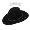 Cowboy Hat Fedoras Western Short-Brimmed Hat for Women Man Casual Wear Western Fedoras Man Women Unisex Wear