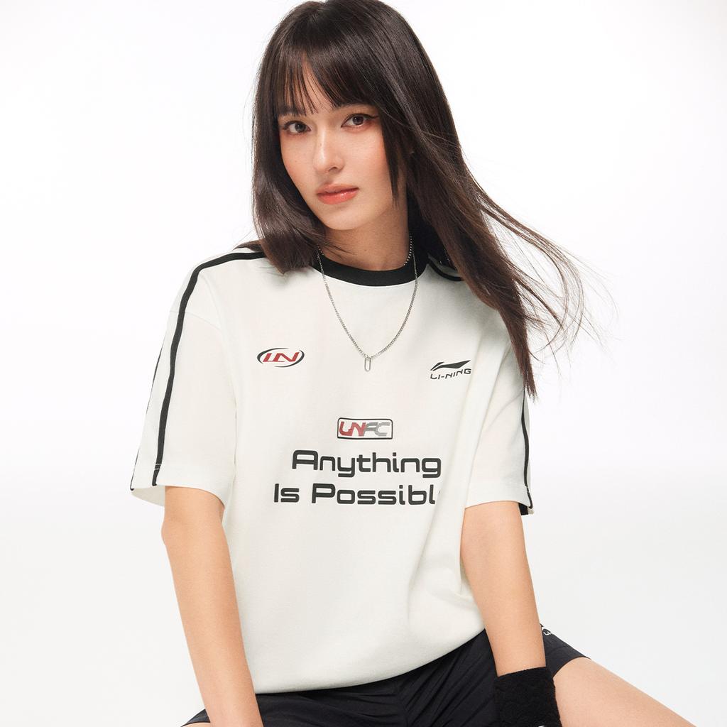 Li Ning Sports Life Collection T Shirt Unisex Ivory ATSW263-2