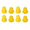 8pcs Hearing Aid Ear Tips 3 Layer Soft Silicone Replacement BTE ITE Pocket Hearing Aids Earplug