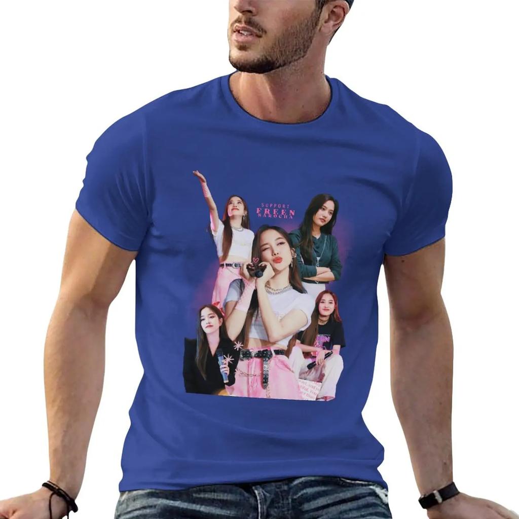 Nowa moda niestandardowy projekt własna Koszulka oversize letnie ubrania koszulki dla mężczyzn bawełna Nowe Wsparcie freen sarocha Koszulka