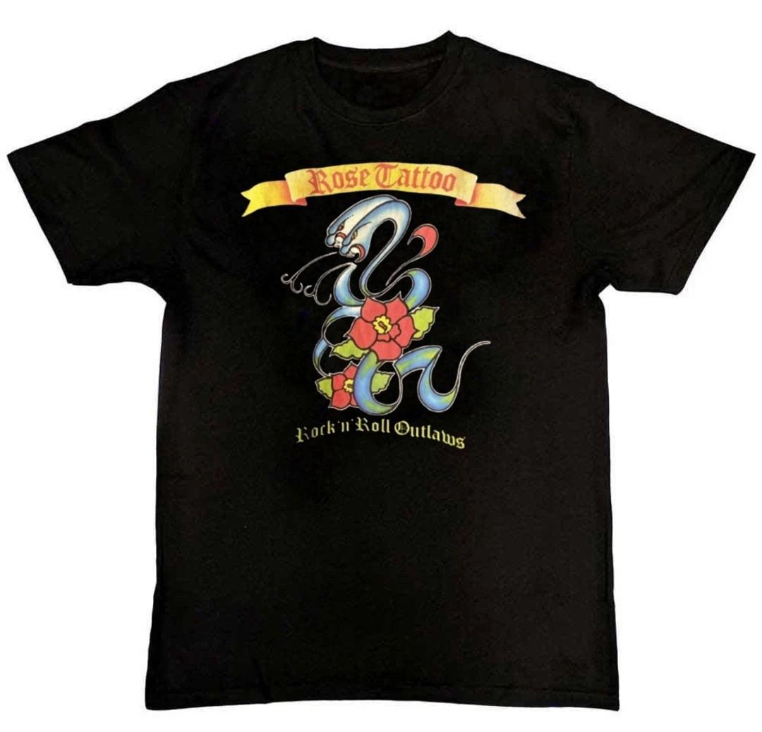 Rose Tattoo rock and roll outlaws Graphic Mens T-Shirt S