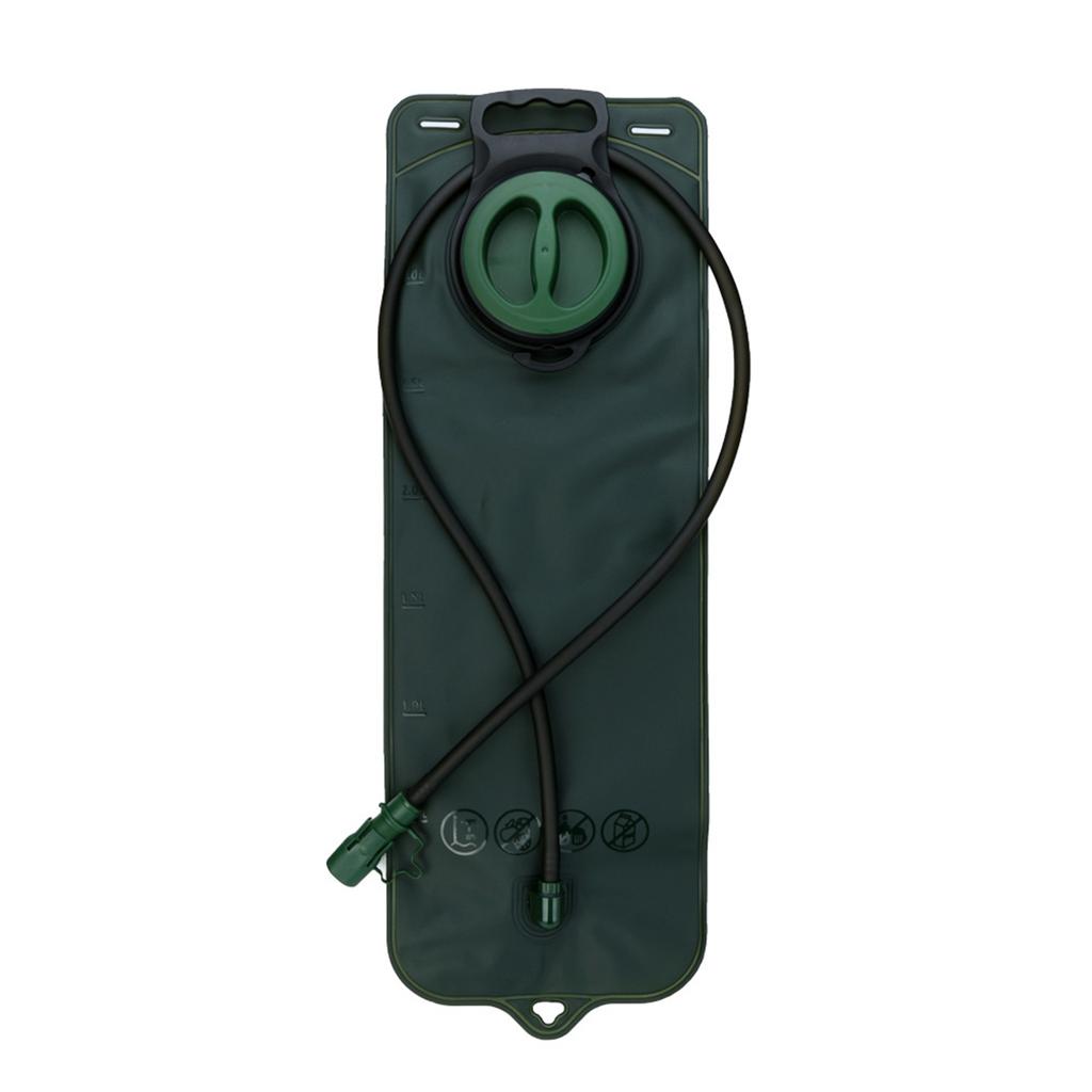 Portable 2L TPU Hydration Bladder for Camping Cycling Hiking Running Large Opening Sports Water Bag Green Green 2L