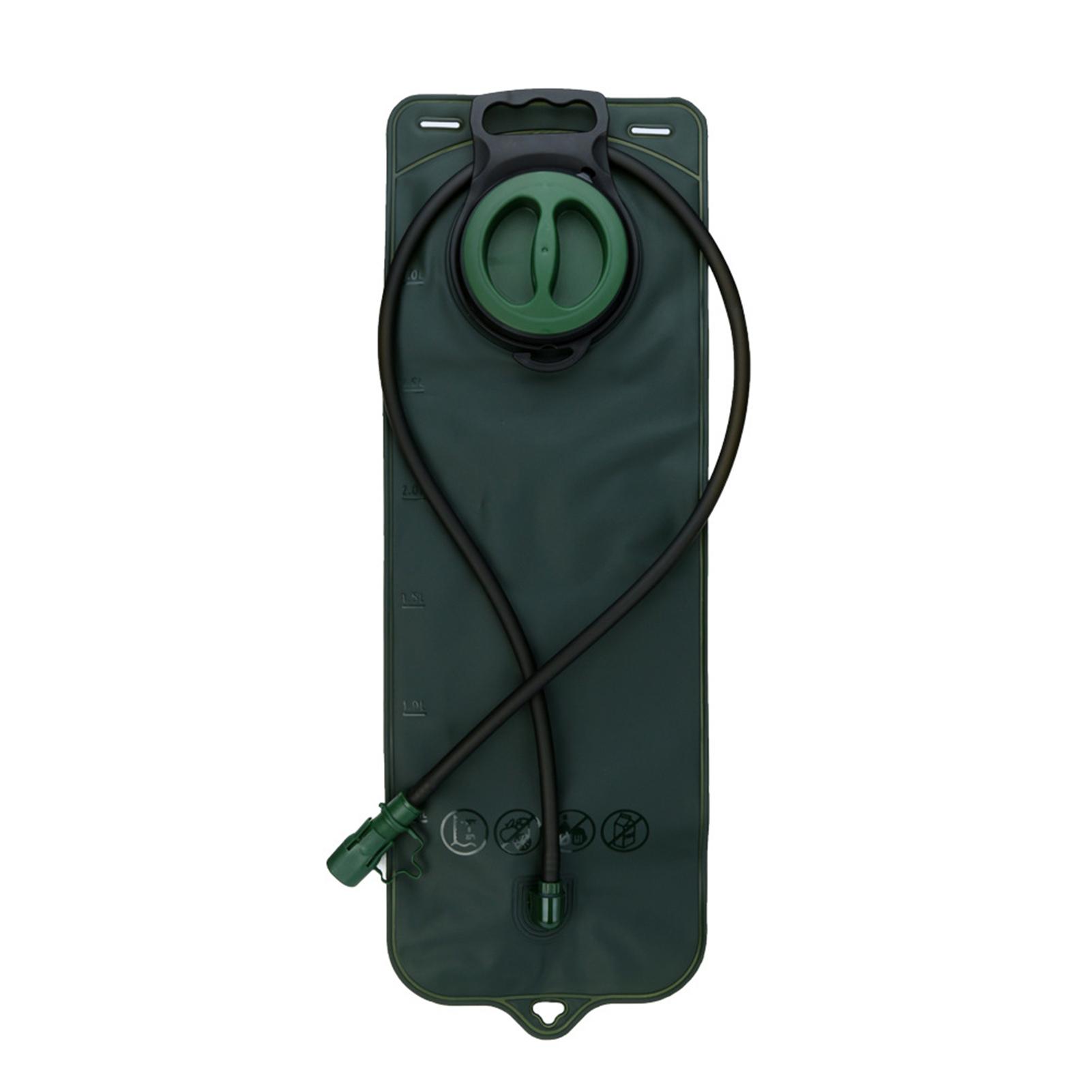 

Портативный 2-литровый TPU гидратор для кемпинга, велоспорта, пешего туризма, бега, спортивная сумка для воды с большим отверстием, зеленый, 2 л зелёный