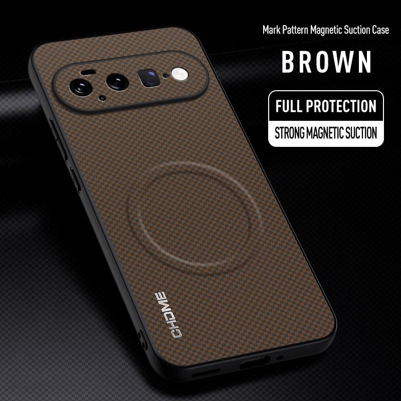 EUCAGR Do Google Pixel 11 Pro XL Luksusowe Etui na Telefon ze Skóry PU z Magnetycznym Uchwytem Do Google Pixel 11Pro XL Odporne na Wstrząsy Tylne Pokrowce