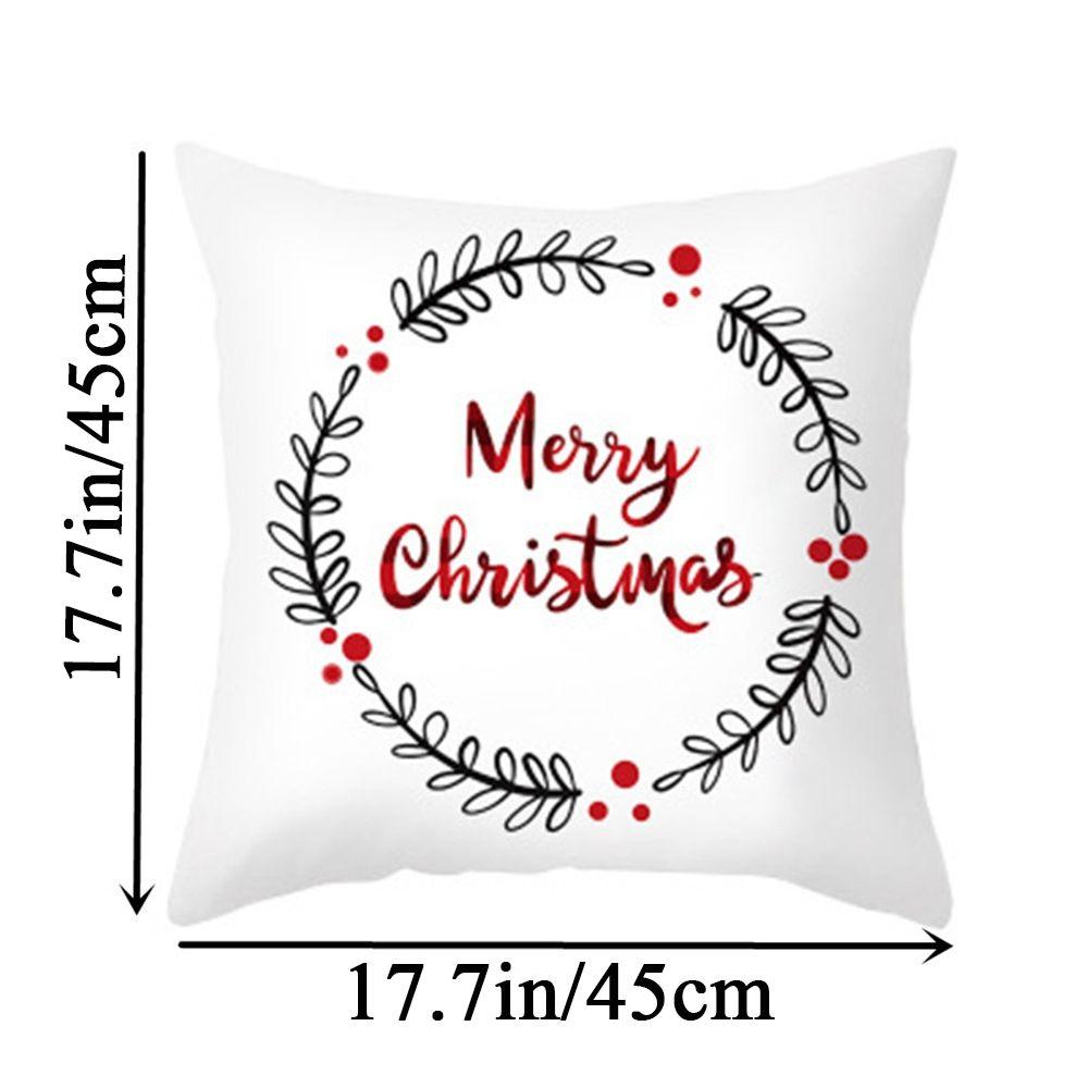 Tree For Home Decor Elk Merry Christmas Cushion Cover New Year Gifts Ornament Pillowcase