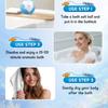 Blueberry Fragrance Bath Salt Ball - Blue and White (Sunken Ball) Naked, Clean Bath Salt Ball