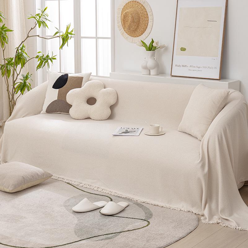 Luxurious Waterproof Universal Sofa Cover Blanket: Skin-Friendly, Pure Color, Modern Design.