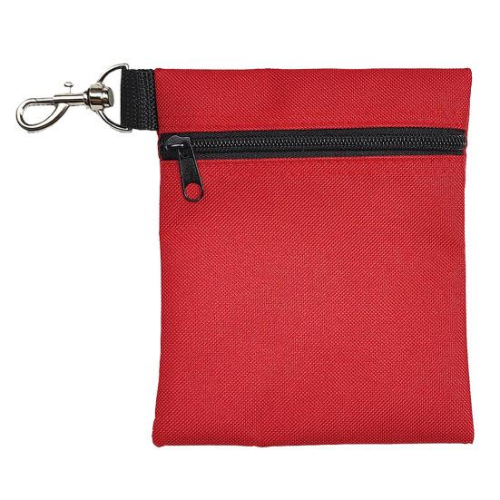 Golf Ball Carrier Bag with Lobster Buckle Portable Golf Tee Holder Zipper Golf Ball Waist Holding 7 Standard Golf