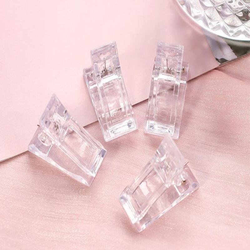 Transparent Nail Clippers Quick-Setting Gel Paperless Diy Nail Extension Clips