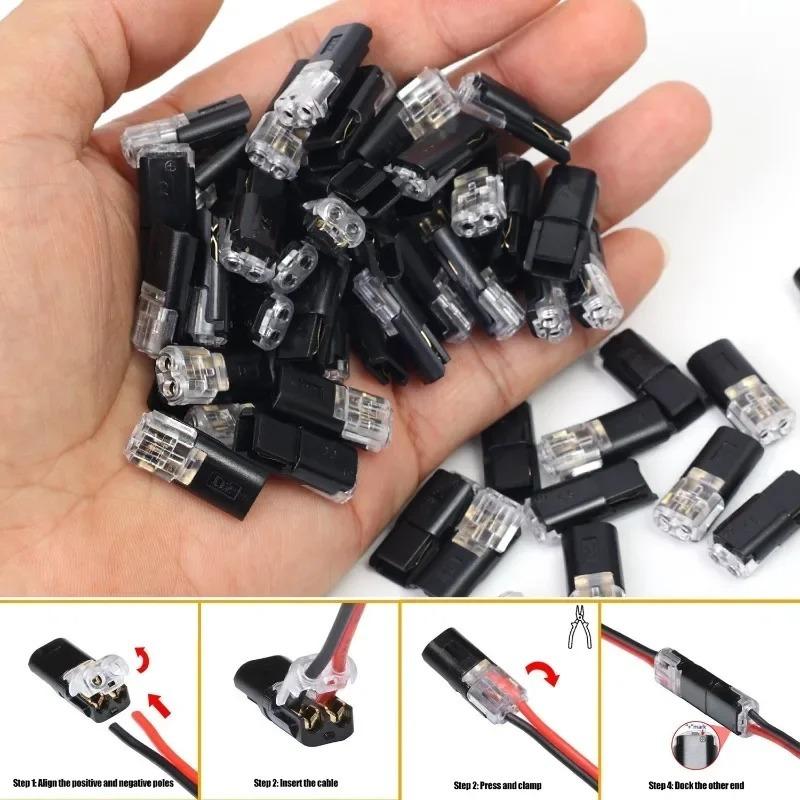60PCS D2 Quick Splice Wire Connector Kit Automotive Waterproof Heat Shrink Butt Connectors Plug In Type Wiring Harness Repair