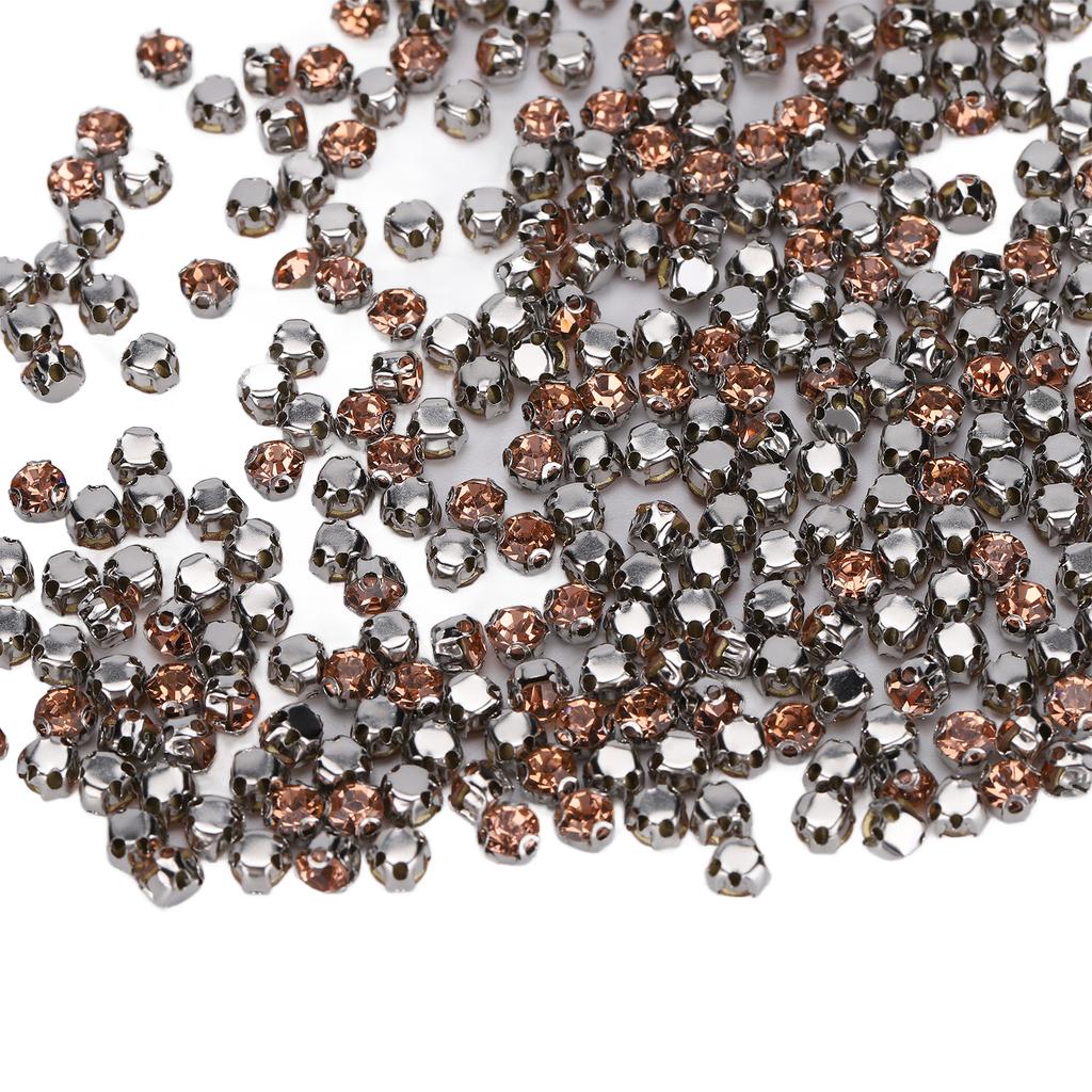 1440pcs Bulk Flatback Steel Back Rhinestones Cute Craft Rhinestones for Jewelry Necklace Bracelet Making