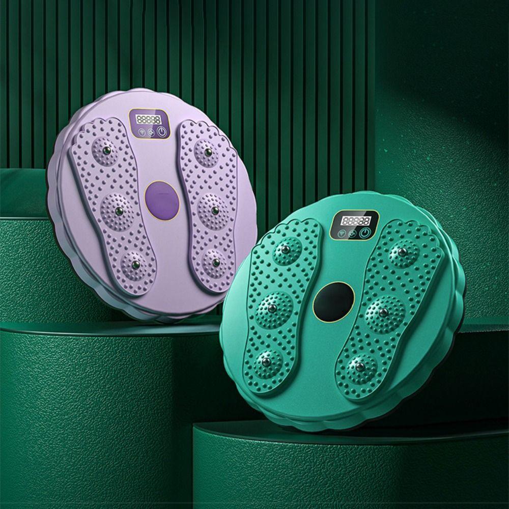 Electronic LCD Display Ab Twist Board Foot Massage Fitness Slim Machine  Weight Loss Training