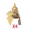 Military Building Blocks Solider Figures Movie Science Fiction Series Weapons Shield Knight Toys Gifts Medieval Mini Bricks MOC
