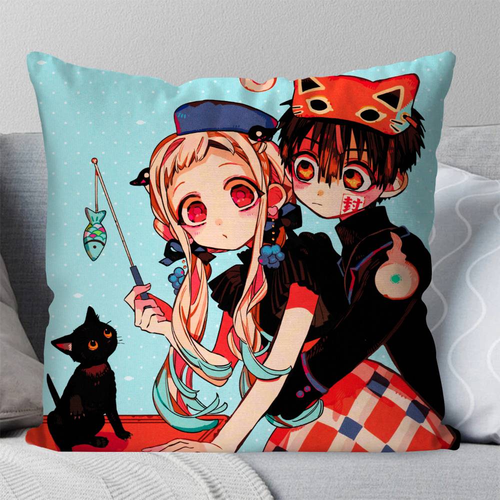 Anime Toilet BBound HHanako Kun Pillow Case Fashion Square Pillowcase Bedroom Sofa Room Ins Decoration Leisure
