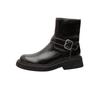 Platform short boots women's 2025 autumn and winter new thick heel Martin boots knight versatile British style side zipper thin boots