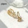 Rose Flower Brooch Hollow Metal Bird Brooch, Golden Silver Plated Lapel Shape Pin, Decorative Accessory for Suits Coats Dresses Bags Pin