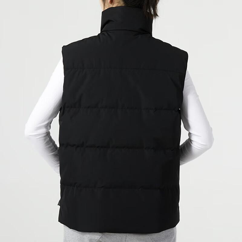 Under Armour Solid Color Stand Collar Outdoor Running Casual Down Vest Knitted Sports Pants Set Men Activewear 23600803-001+23600703-001