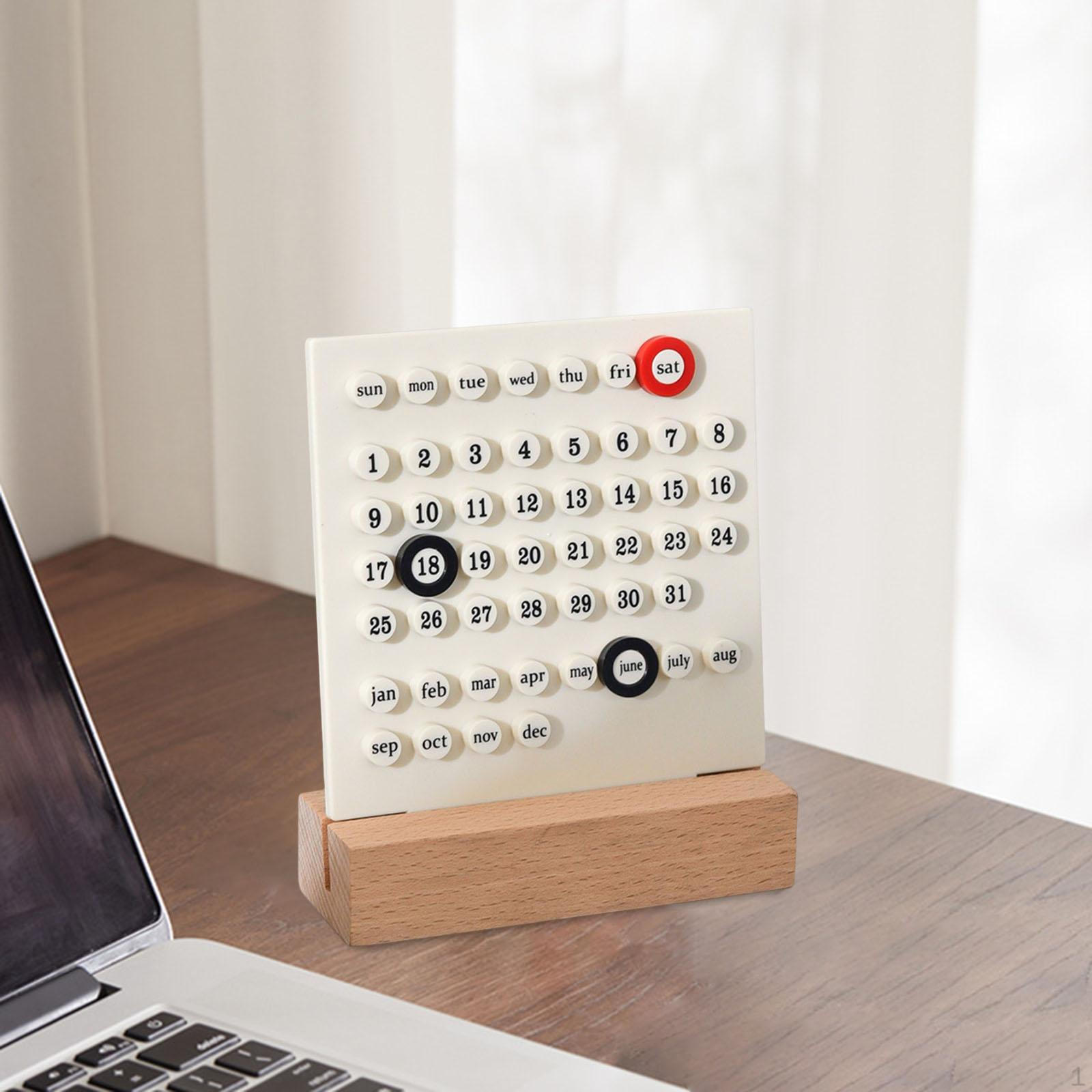 

Calendar Date Handmade DIY Ornaments Desk for Office Supplies Home Kitchen Decor