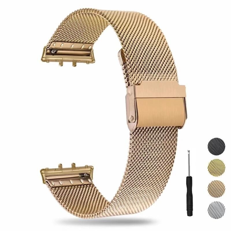 Kovový řemínek pro Samsung Galaxy Fit 3 SM-R390 Nerezový řemínek k hodinkám Prodyšný náramek Correa pro Samsung Galaxy Fit3