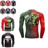 Stylish And Comfortable Men T-shirt Long Sleeve Super Hero Compression Sport 3d Fitness Cycling Shirt
