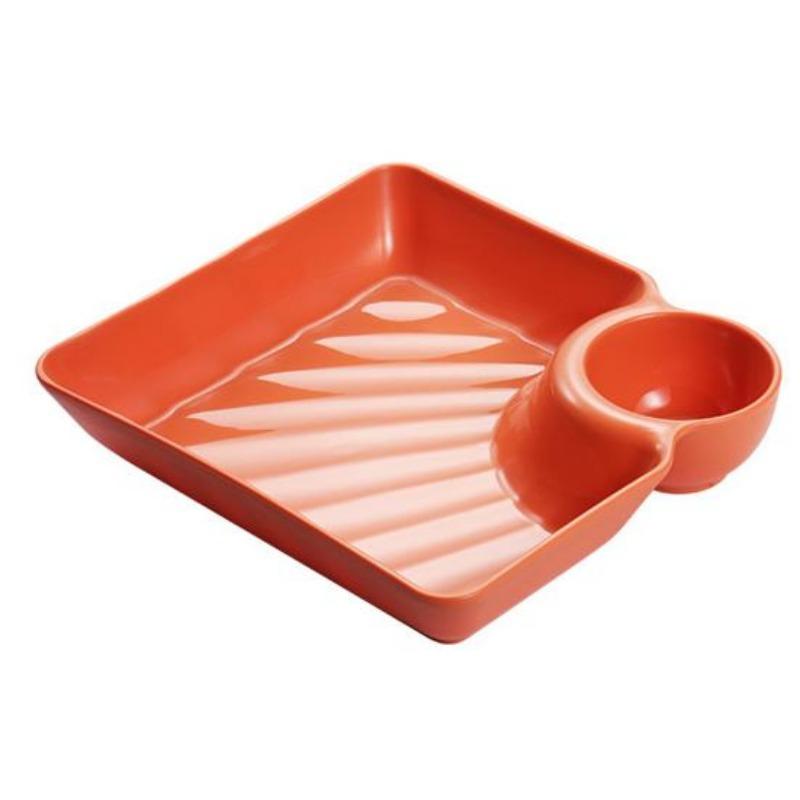 Knödelteller, rutschfest, stapelbar, Kunststoff, Dip-Untertasse, Sushi-Teller