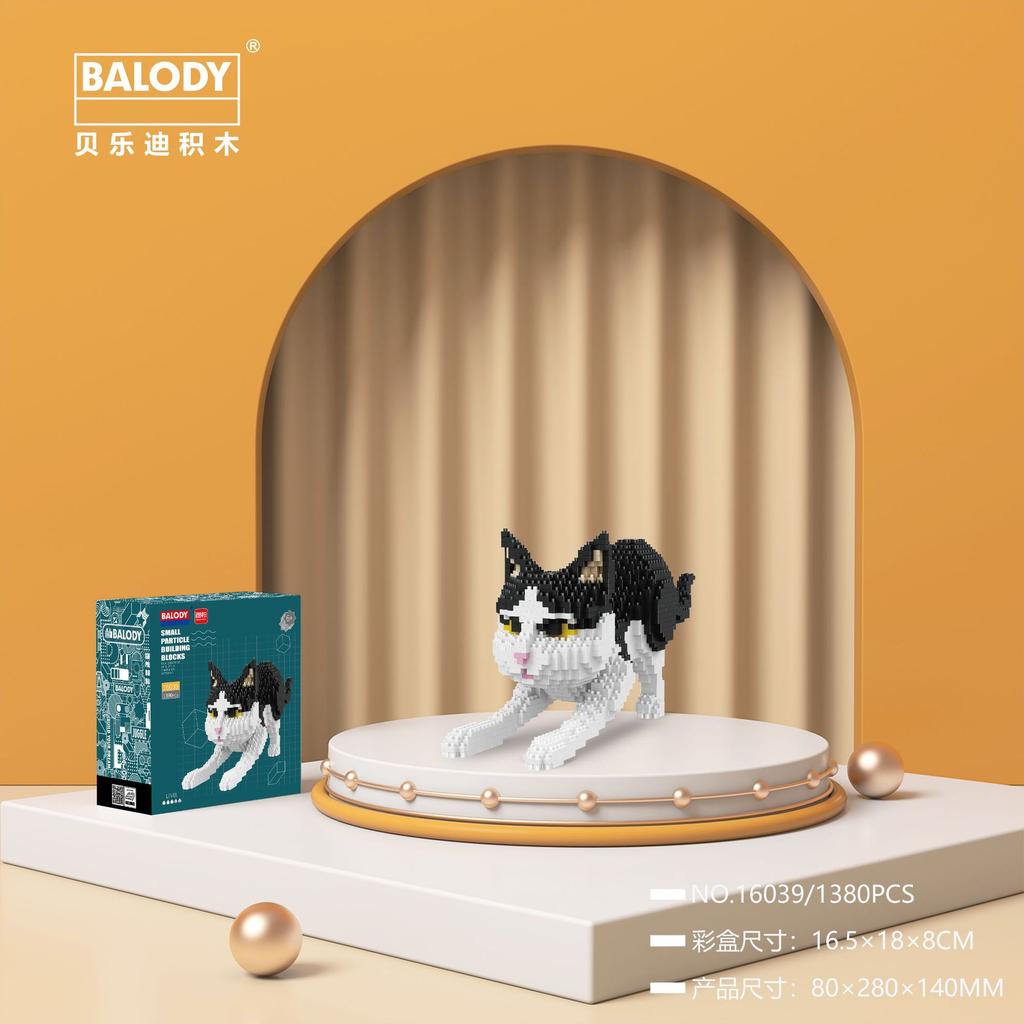 Kawaii Pet Building Blocks Doberman Shiba Inu Poodle Mike Dog Mini Bricks Cat Figure Husky Schnauzer Model Toys For Kids Gift