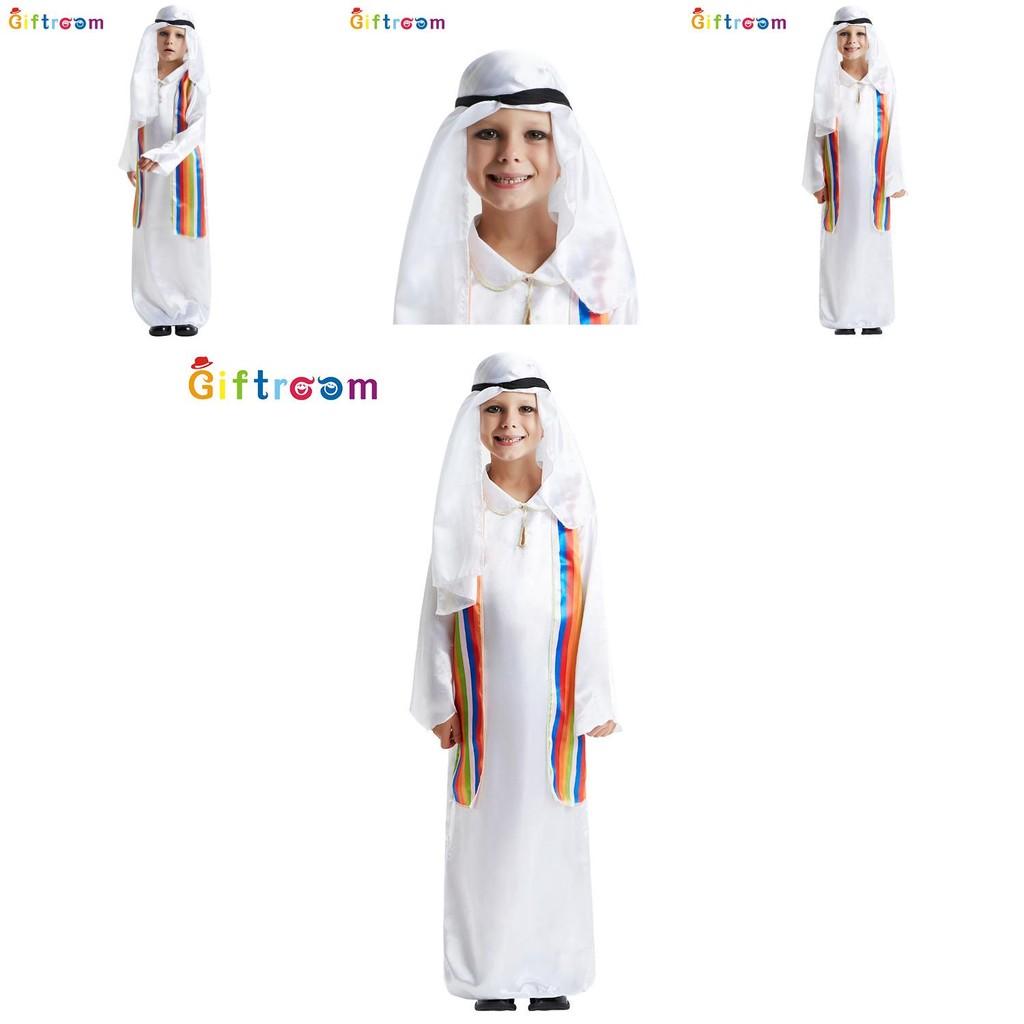 Colorful Arab Cosplay Costume For Boys Perfect For Halloween Stage Performances