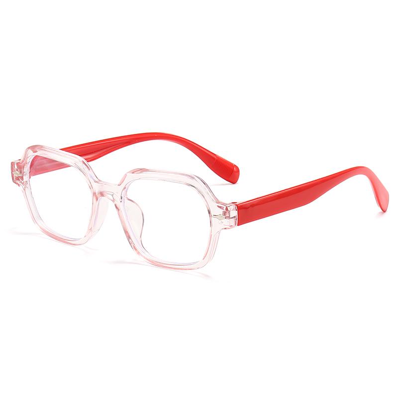 Kids Anti Blue Light Glasses, Polygon Square Frame Computer Eyewear, Multiple Colors Eye Protection for Boys & Girls