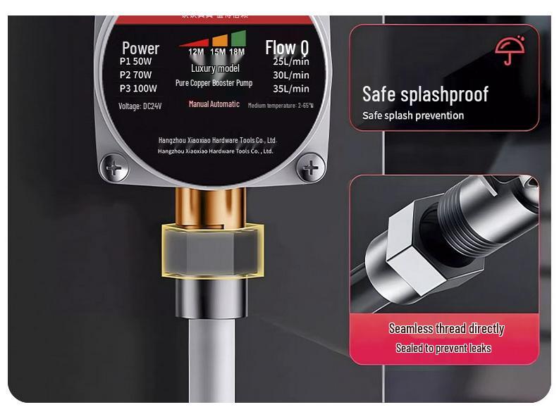 Silent Automatic Booster Pump for Small Household Solar Water Heaters