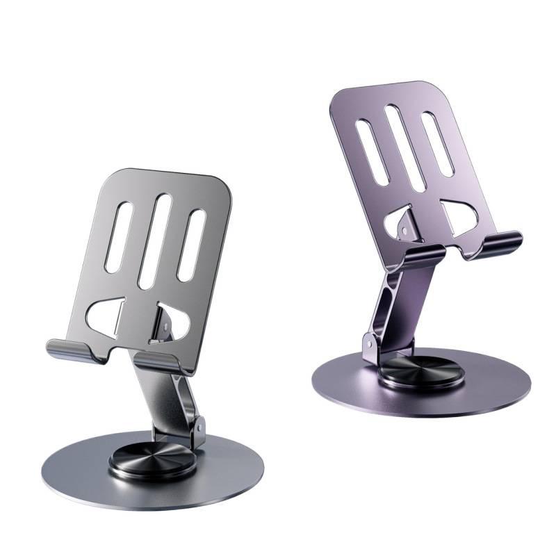 All-Metal Foldable Rotatable Phone & Tablet Stand with Sound and Heat Dissipation Features