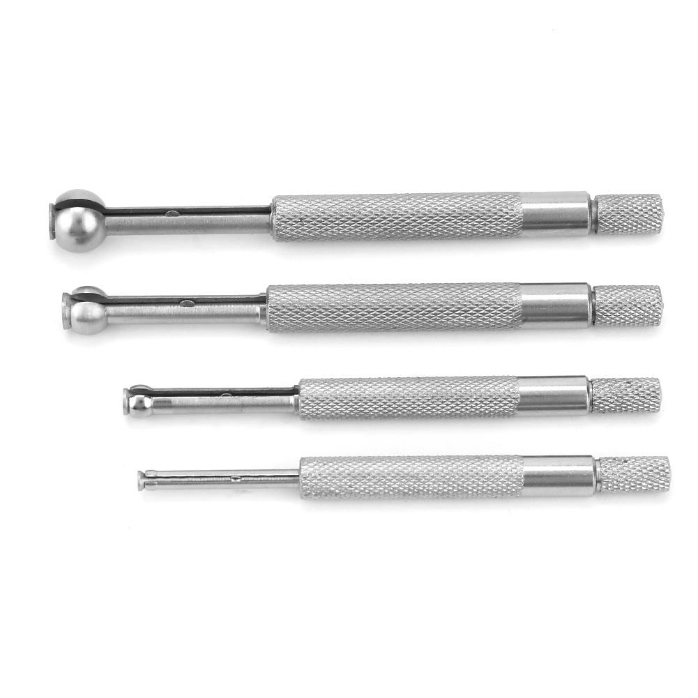 4Pcs     Type, Manganese Steel Inner Diameter, 3-13mm Hole Bore Gauge, telescopi esign for small holes, slits, and   measuring