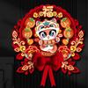 Traditional New Year Lucky Character Stickers Red Door Couplet Ornaments  Window Decoration