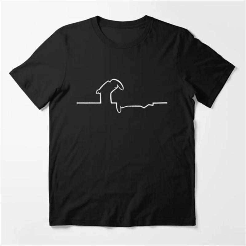 La Linea The Line Osvaldo Cavandoli TV pure cotton T-shirt Street T-shirt Round-neck casual top Camisetas