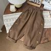 Girls Cotton Flower Embroidery Harem Pants Spring Autumn
