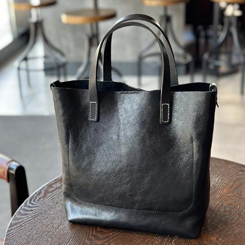 Vintage Avocadogrüne Ledertasche für Damen Leder Umhängetasche Traveller Temperament Tasche